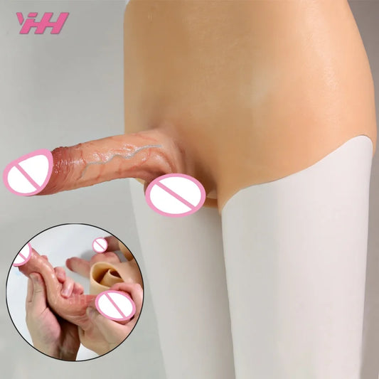 Ultra Realistic Dildos for Women Men Liquid Silicone Pants With Dildo Solid and Hollow Cock Lesbian Strapon Sex Toys For Couples