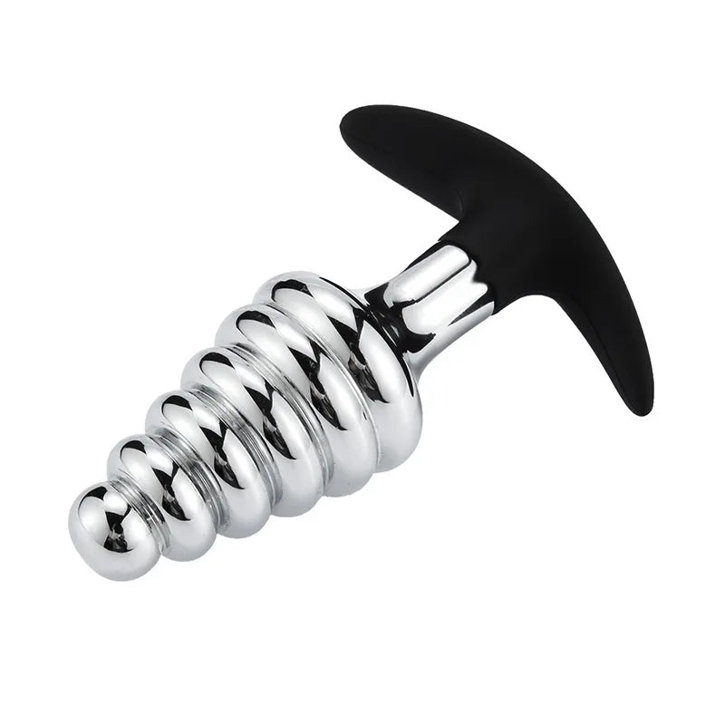 Underwear outdoor large size  metal  silicone anal beads butt plug dildo vaginal g spot SM insert sex toy for men women