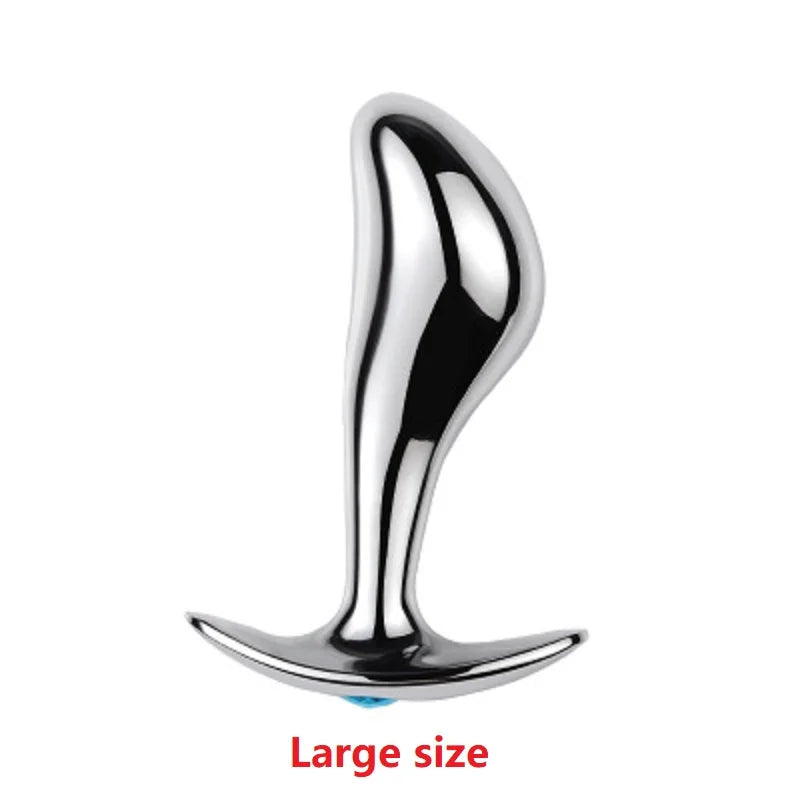 Underwear outdoor small medium large size metal anal beads butt plug dildo vaginal unisex insert sex toy for men women