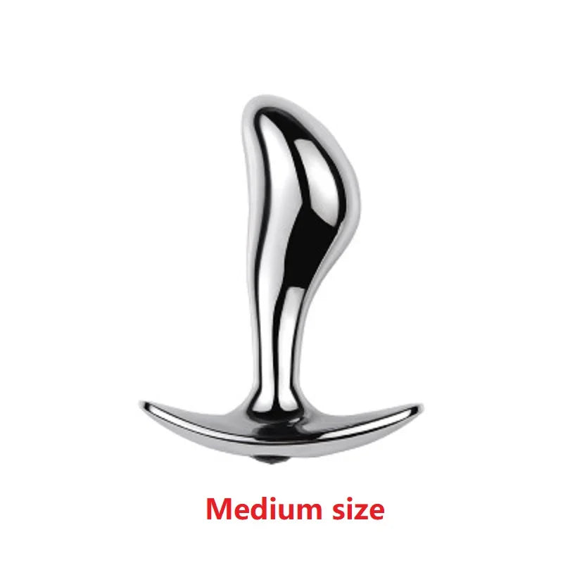 Underwear outdoor small medium large size metal anal beads butt plug dildo vaginal unisex insert sex toy for men women