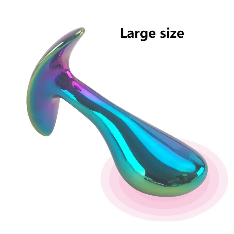 Underwear outdoor small medium large size metal anal beads butt plug dildo vaginal unisex insert sex toy for men women