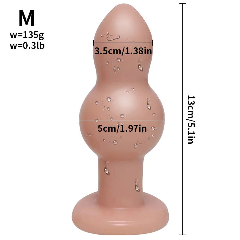 Unisex Silicone Anal Plug Sex Toy Masturbator Anus Butt Plug Dilator Stimulation Massager for Men Women Adult Games Anal Toys