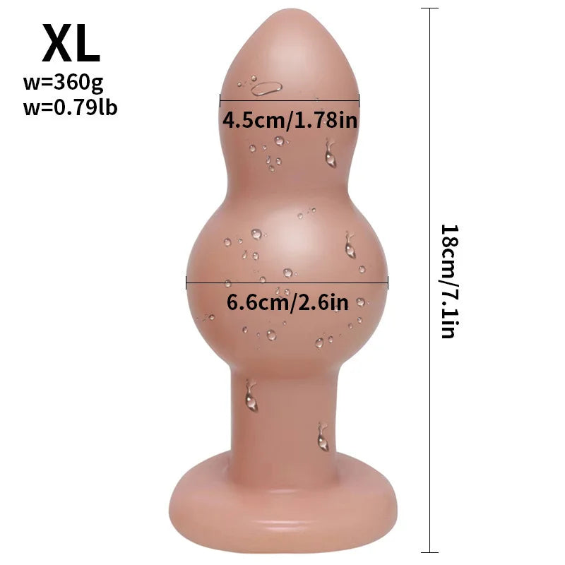 Unisex Silicone Anal Plug Sex Toy Masturbator Anus Butt Plug Dilator Stimulation Massager for Men Women Adult Games Anal Toys