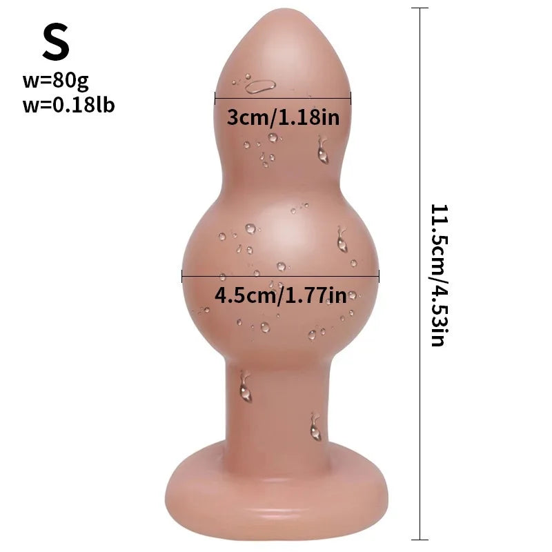 Unisex Silicone Anal Plug Sex Toy Masturbator Anus Butt Plug Dilator Stimulation Massager for Men Women Adult Games Anal Toys