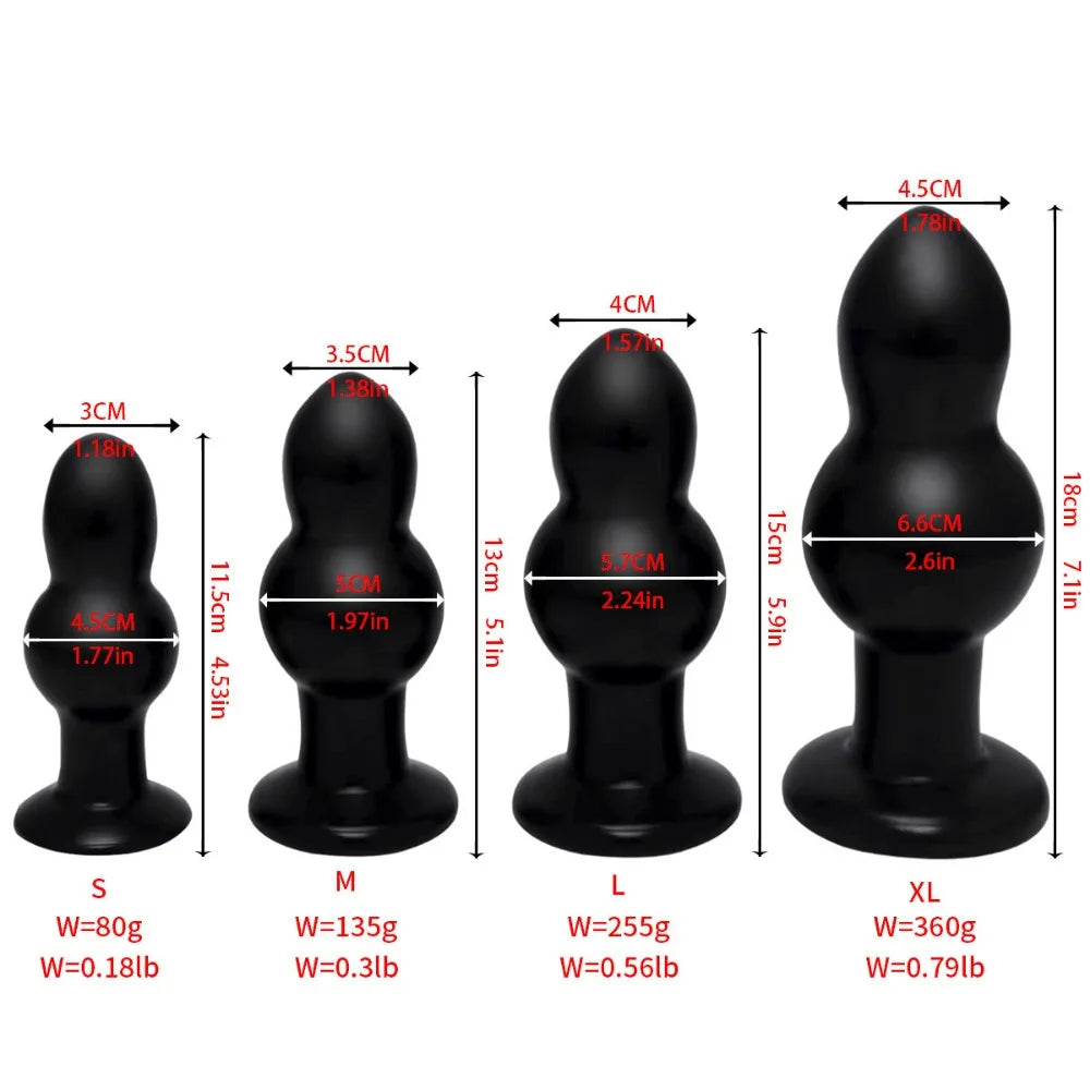 Unisex Silicone Anal Plug Sex Toy Masturbator Anus Butt Plug Dilator Stimulation Massager for Men Women Adult Games Anal Toys