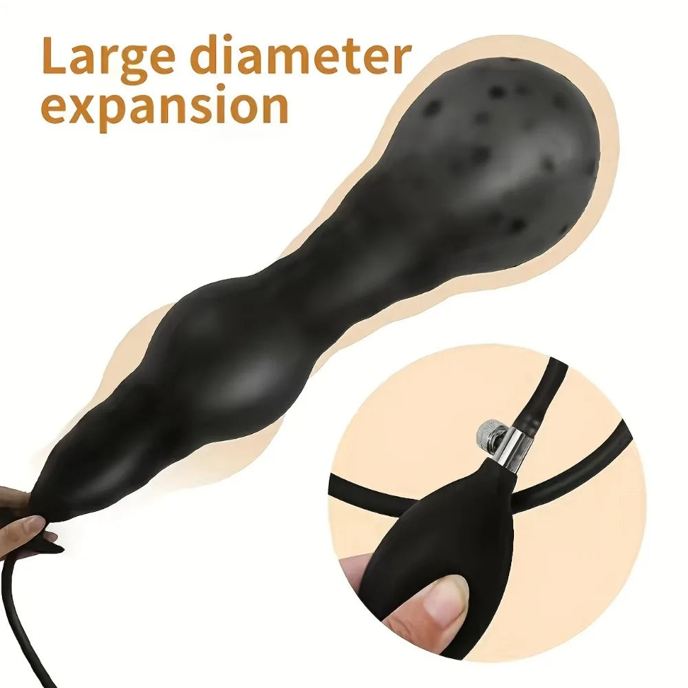 Unisex Urethral Dilator Sex Toys BDSM Prostate Massager Masturbation Tool for Men Women Inflated Butt Plug Balls Adult Sex Toys