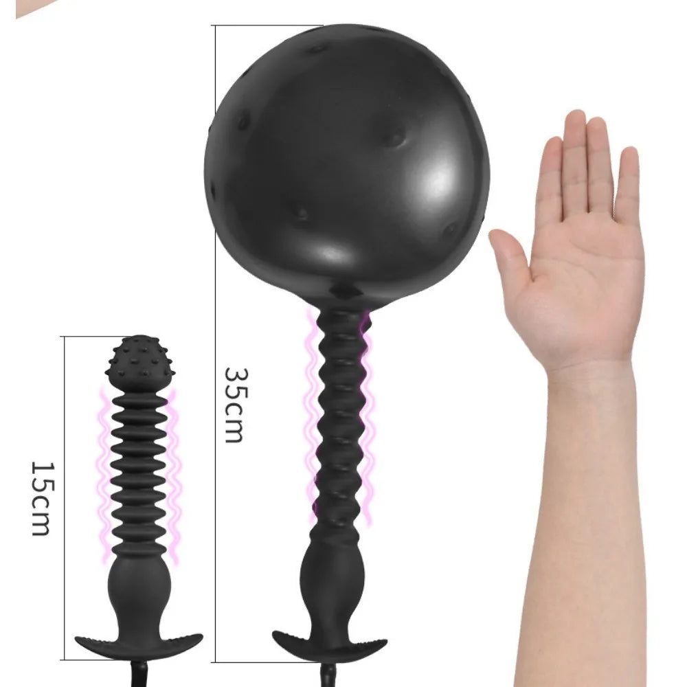 Unisex Urethral Dilator Sex Toys BDSM Prostate Massager Masturbation Tool for Men Women Inflated Butt Plug Balls Adult Sex Toys