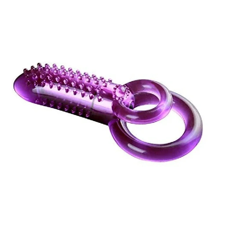 Vibrating Cock Ring With Tongue Clitoral Stimulator Raised Nodules Anal Beads For Couple Play Adult Sex Toys Penis Ring Wearable