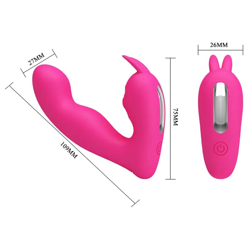 Wearable Invisible Butterfly Dildo Vibrator G-Spot Stimulator Remote Control 4 Pulse Wave Clitoris Masturbator Sex Toy for Women