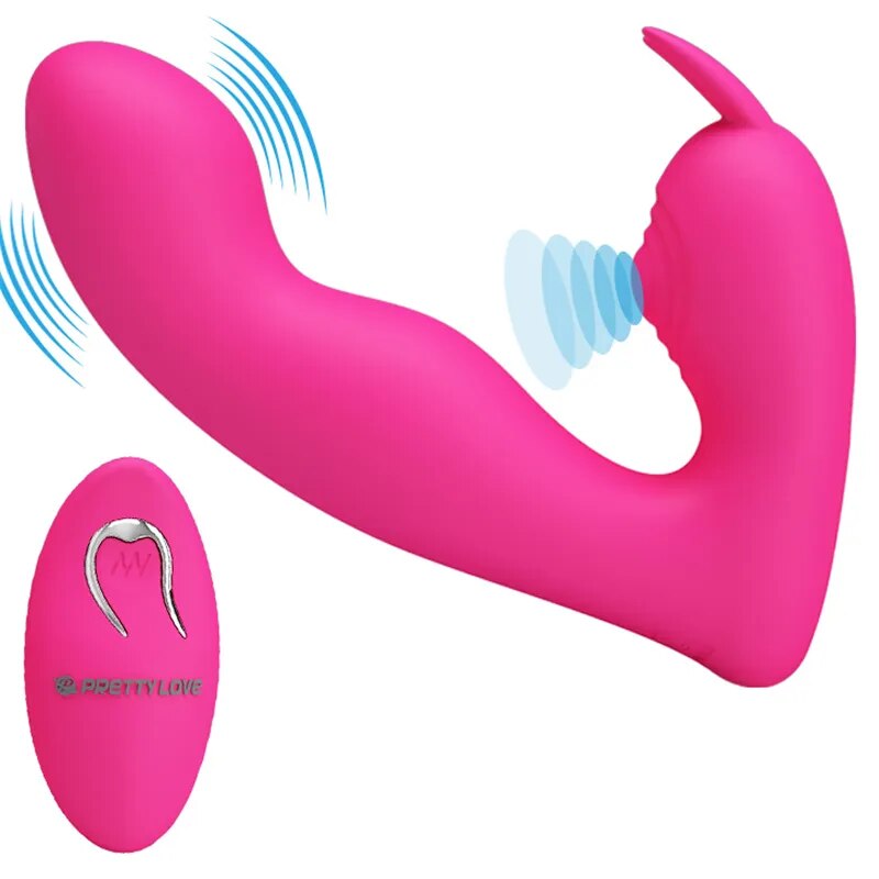 Wearable Invisible Butterfly Dildo Vibrator G-Spot Stimulator Remote Control 4 Pulse Wave Clitoris Masturbator Sex Toy for Women