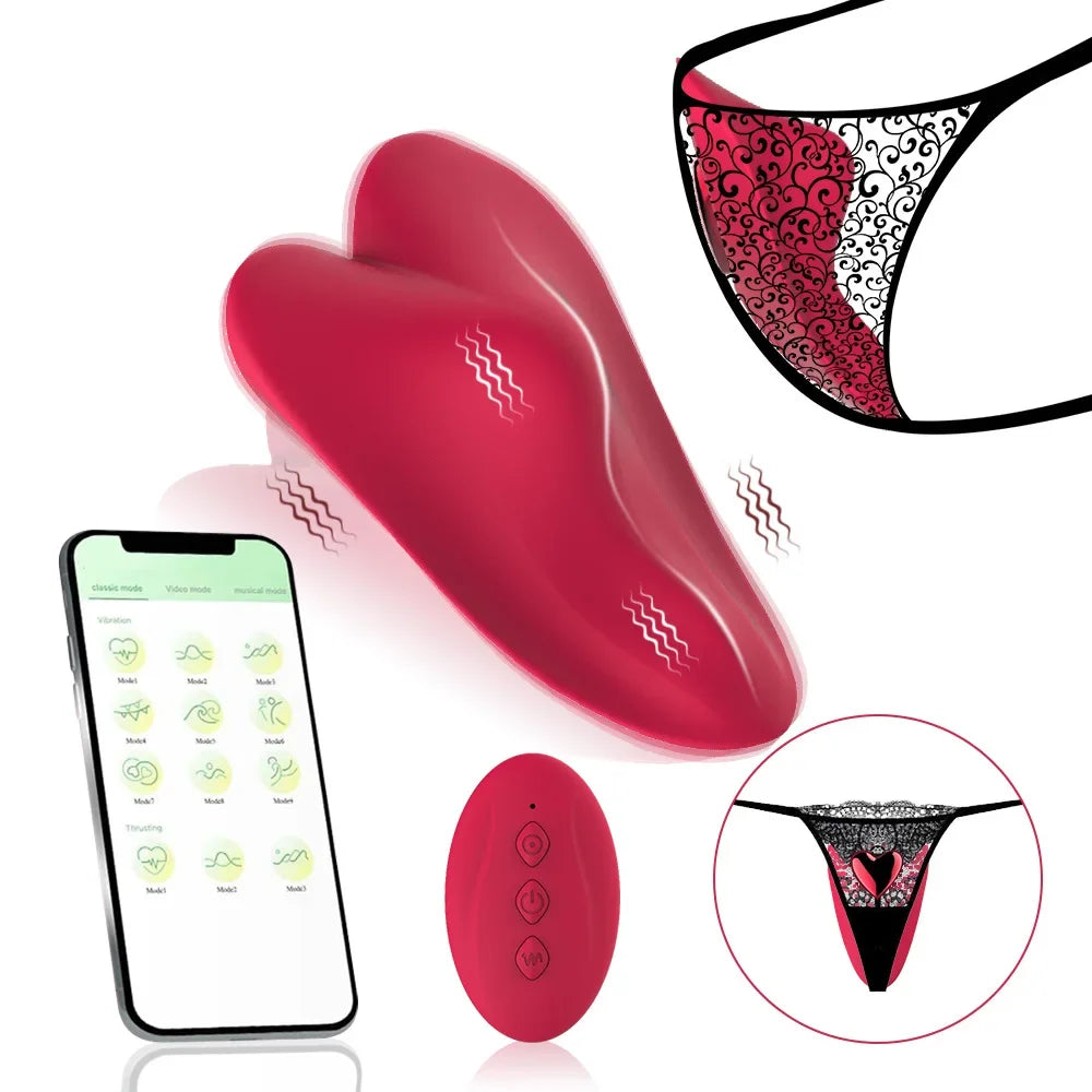 Wearable Vibrator for Women Clit Stimulator Wireless Bluetooth APP Control Magnetic Wear Vibrating Female Masturbator Sex Toys