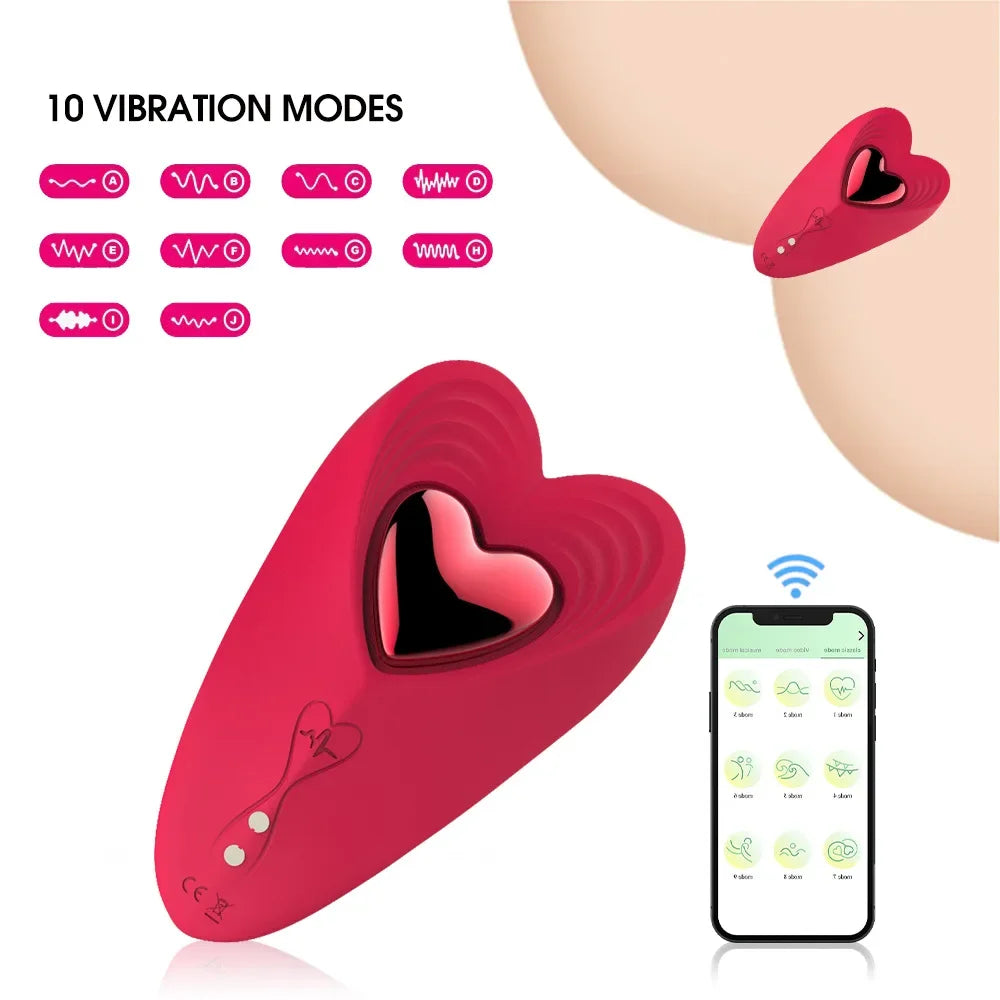 Wearable Vibrator for Women Clit Stimulator Wireless Bluetooth APP Control Magnetic Wear Vibrating Female Masturbator Sex Toys