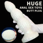 White Huge Anal Plug Silicone Anal Dildos Erotic Anal Dilator Penis Sex Toys For Men Gay Prostate Massager Anus Vagina Butt Plug