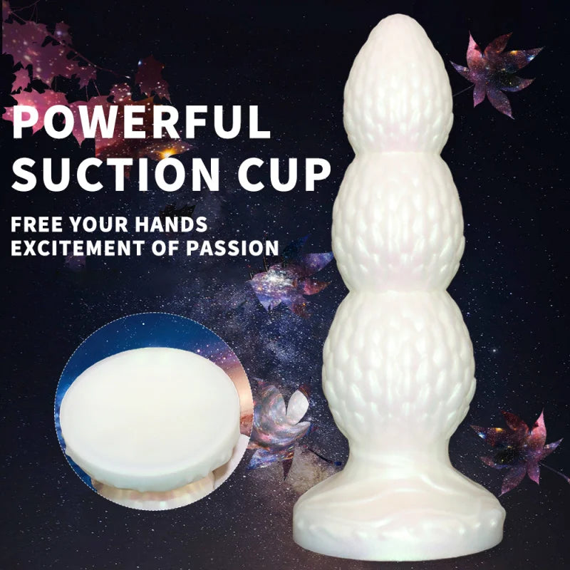 White Huge Anal Plug Silicone Anal Dildos Erotic Anal Dilator Penis Sex Toys For Men Gay Prostate Massager Anus Vagina Butt Plug