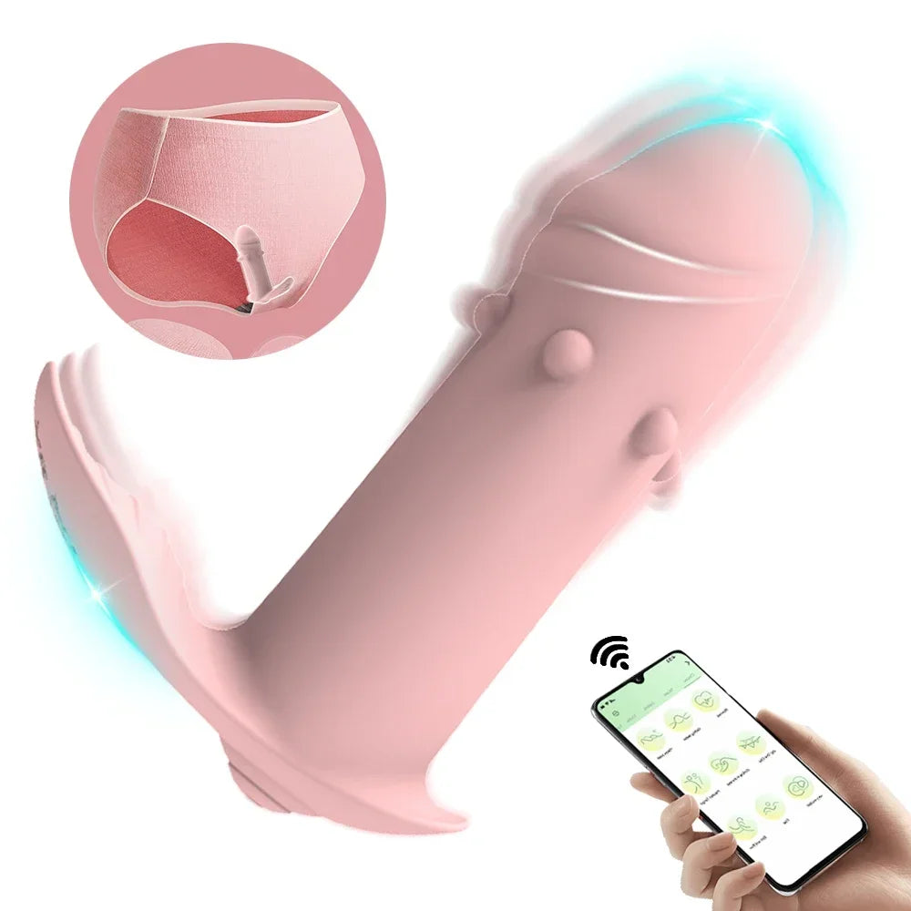 Wireless Bluetooth APP Dildo Vibrator for Women Clitoris Stimulator G Spot Massager Wear Vibrating Egg Sex Toys for Women Adults