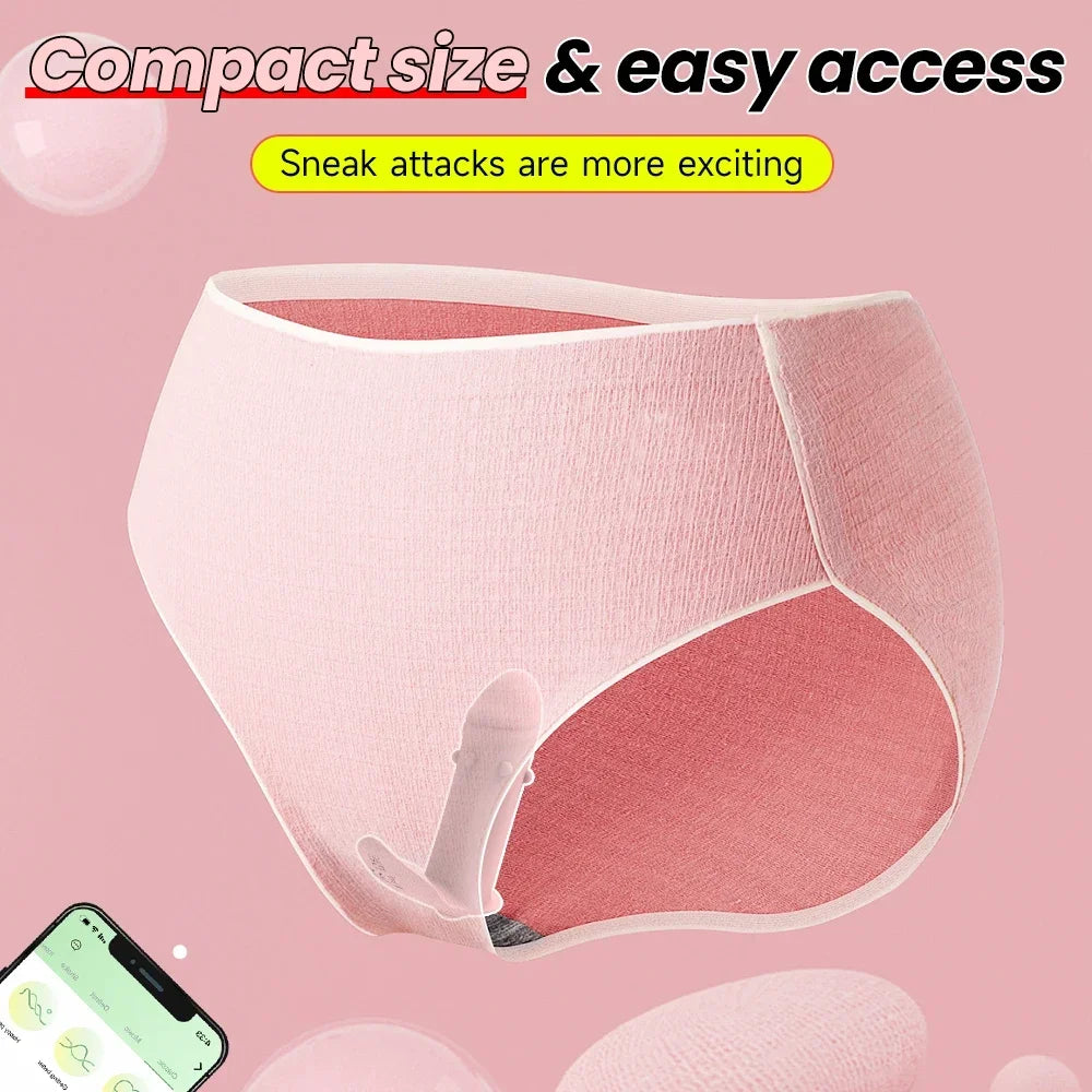 Wireless Bluetooth APP Dildo Vibrator for Women Clitoris Stimulator G Spot Massager Wear Vibrating Egg Sex Toys for Women Adults