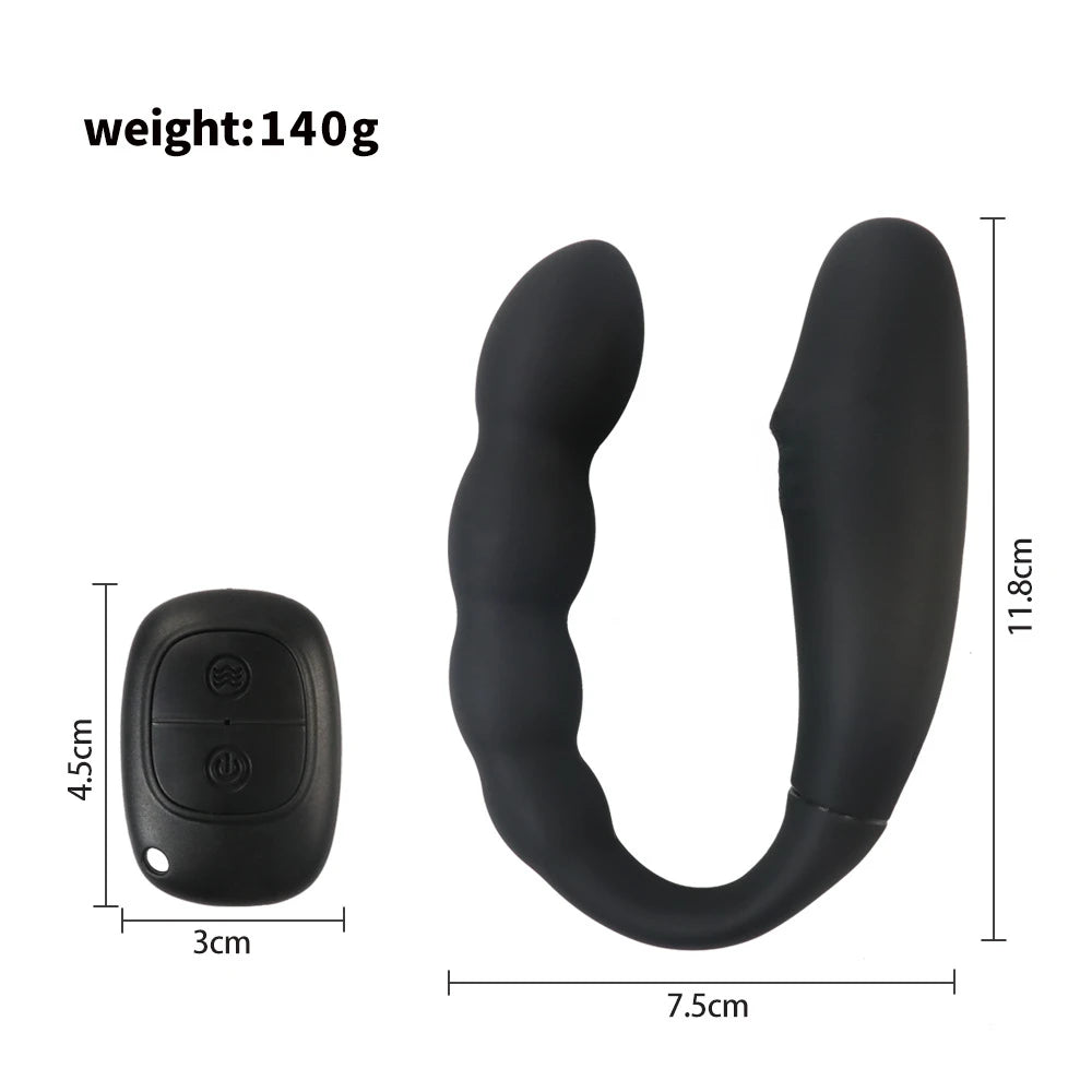 Wireless Control U-shaped Dildo Vibrators Female Masturbator Sex Toys G Spot Vagina Clit Anal Massage Double Headed Vibrators