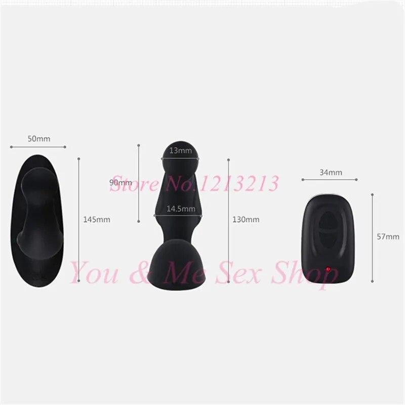 Wireless Remote Control Male Prostata Massage Anal Vibrating Sex Toys for Men,Double Motor Vibrator Butt Plug G Spot Stimulator