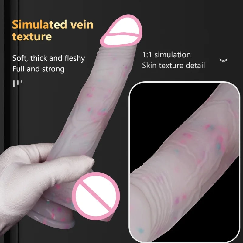 Wireless Vibrator Telescopic Dildos For Women Huge and Small Dildo Vibrador Heating jelly Dick Realistic Black Penis sex toys