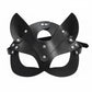 Women Sexy Leather Masks Blindfold Gothic Cosplay Fashion Mask Halloween Carnival Party Masquerade Ball Fancy Mask Accessories