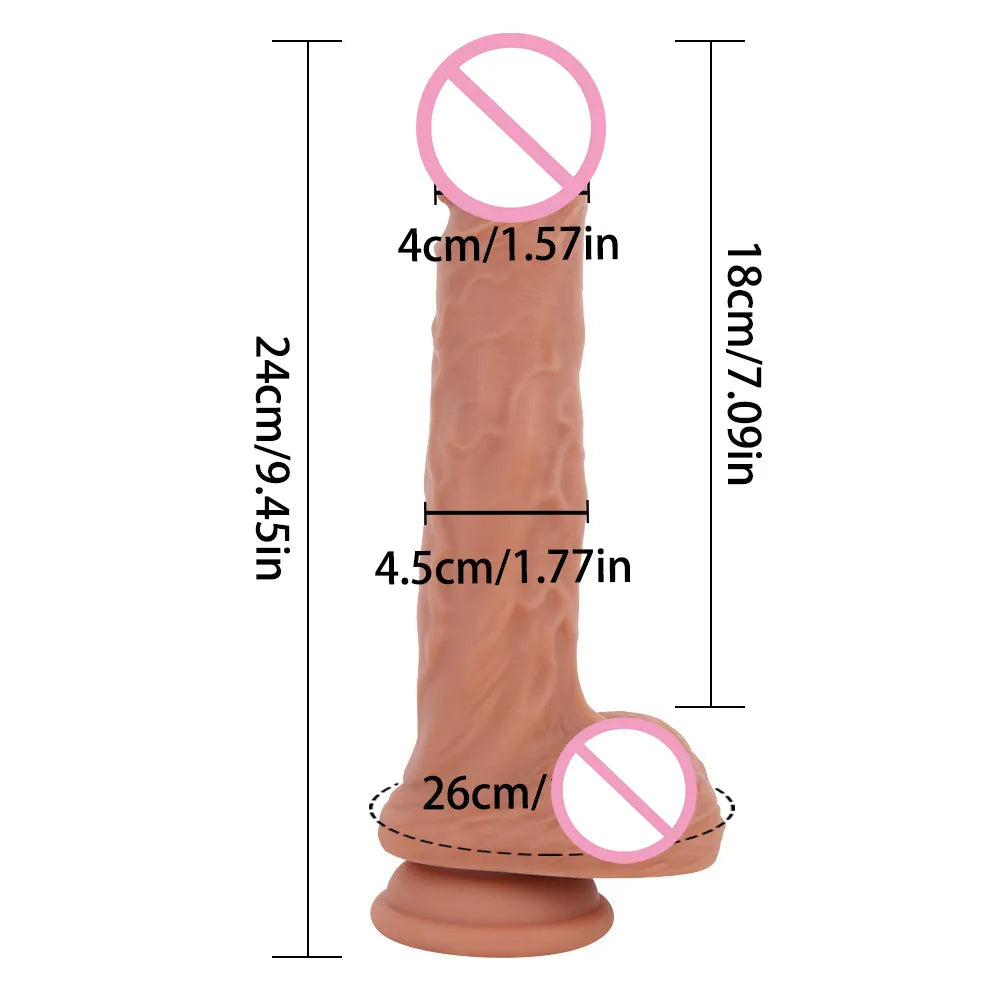 Women's Strap on Dildo Soft Realistic Penis Adjustable Strapon Huge Dildo with Suction Cup Faloimitator Sex Toys for Adults