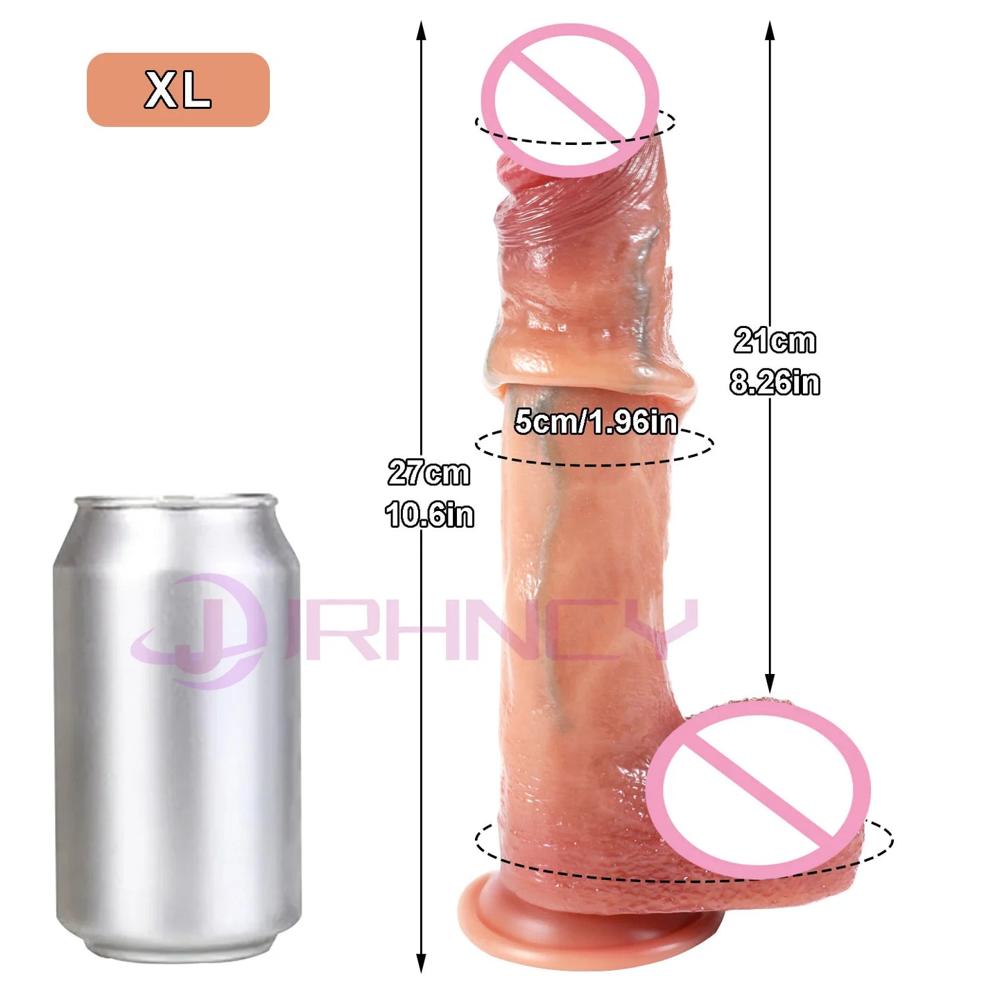 XL-XXL Huge Realistic Dildos For Women Skin Sliding Female Vagina Masturbator Sex Toys Realistic Penis Big Dick Black/Flesh