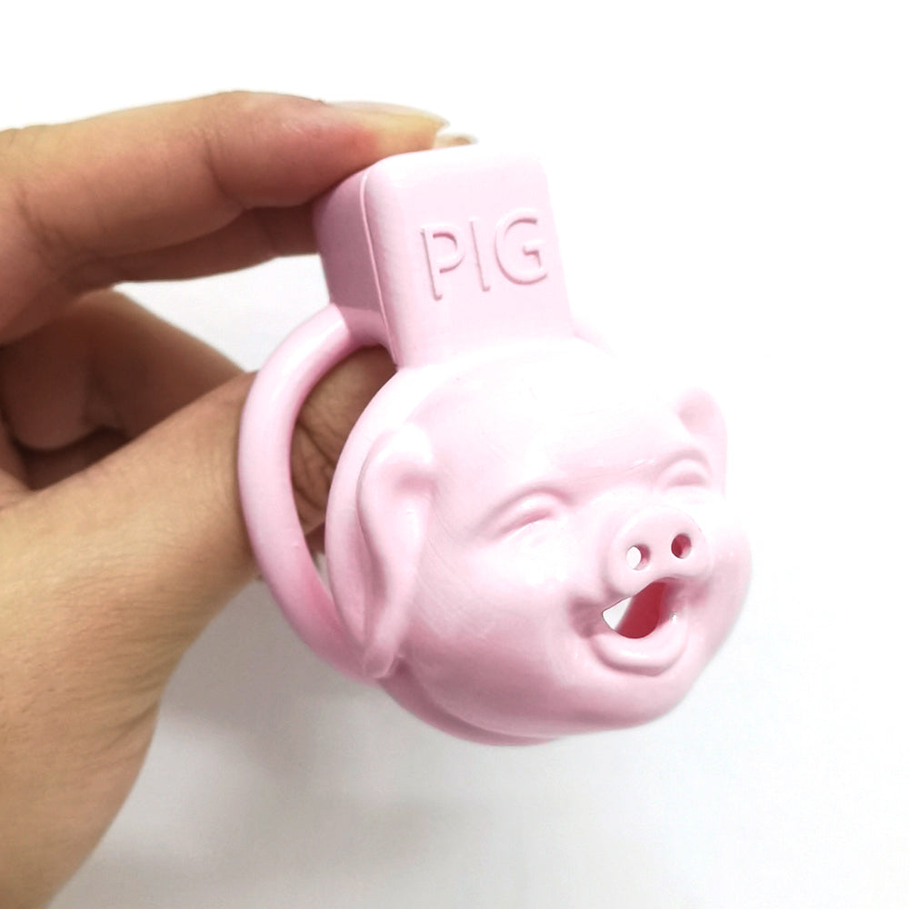 Pink Pig Small Male Chastity Cage