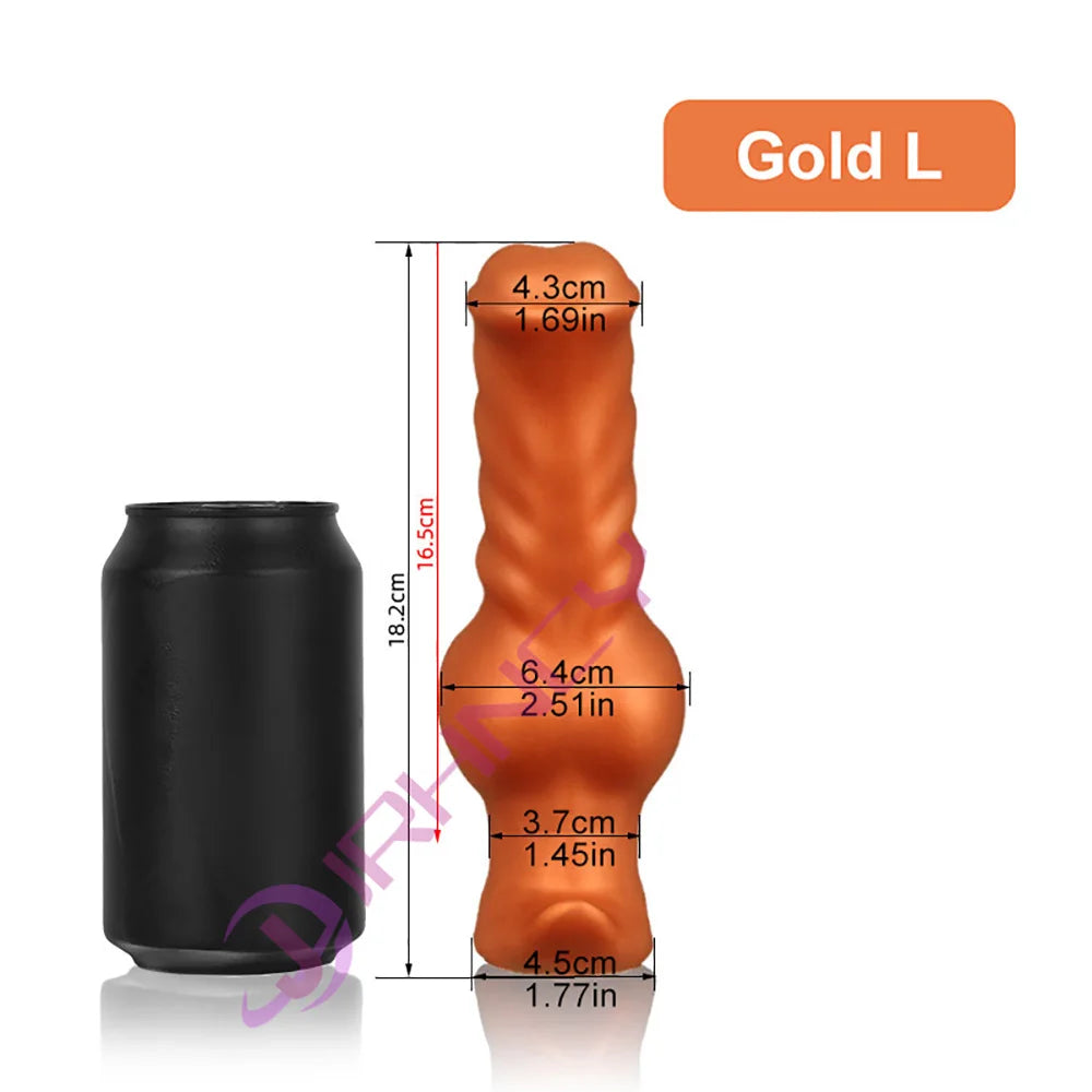 XS-XXL Dog Dildo Silicone Big Butt Plug Animal Anal Dildo Fisting Large Anal Toys Sex Toy For Women Men Anal Dilator Buttplug