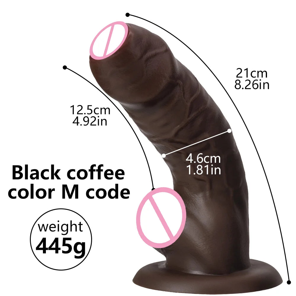 XXL Realistic Soft Big Dildo Huge Long Anal Plug Silicone Penis for Women G-Spot Masager Penis with Sucker Female Masturbator