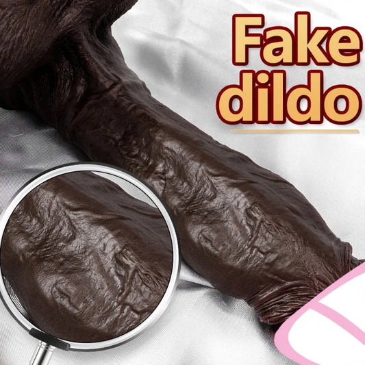 XXL Realistic Soft Big Dildo Huge Long Anal Plug Silicone Penis for Women G-Spot Masager Penis with Sucker Female Masturbator