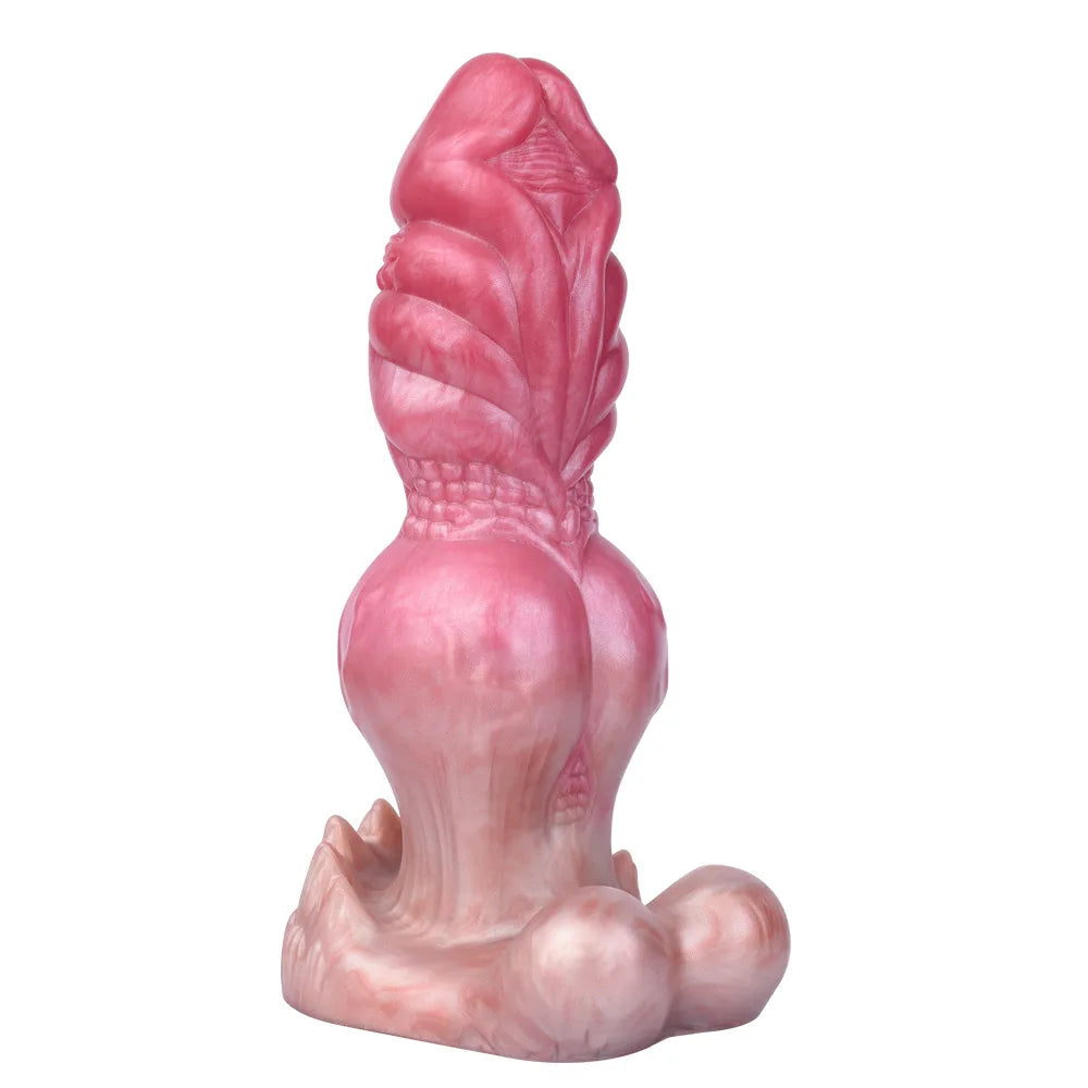 YOCY Realistic Silicone Wolf Dog Dildo Thick Knot Anal Plug Simulation Penis Animal Dildo With Sucker Adult Sex Toy For Woman