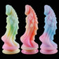 YiHH Colourful Glowing Dragon Dildo Anal Toys Butt Plug Luminous Dildo with Suction Cup Anal Sex Toys for Women Men Sex Products