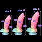 YiHH Luminous Dildo Monster Penis Anal Sex Toys For Men Women Female Masturbation Silicone Butt Plug Sex Tools For Adults 18