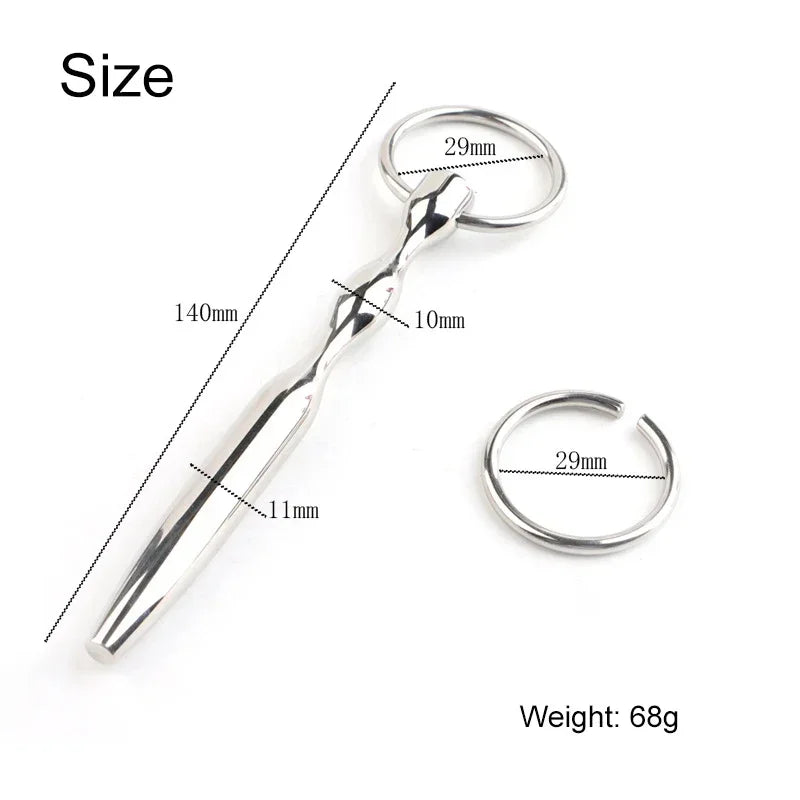 Zinc Alloy Horse Eye Rod Metal Urethral Needle Urethral Dilation Plug Slave Fetish Couple Man Gay Masturbation Adult Sex Toys