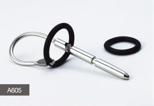 medical Stainless steel Vibrating penis plug urethral dilation cock probe insert sex toys A605