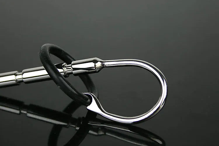 medical Stainless steel Vibrating penis plug urethral dilation cock probe insert sex toys A605