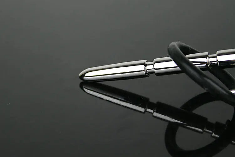 medical Stainless steel Vibrating penis plug urethral dilation cock probe insert sex toys A605