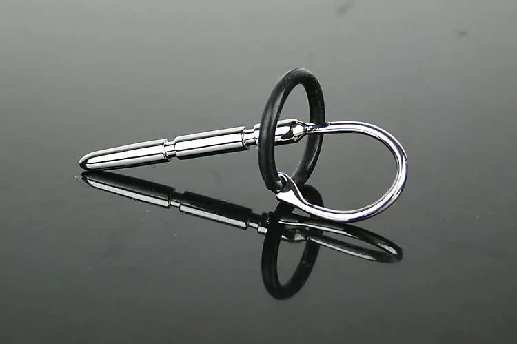 medical Stainless steel Vibrating penis plug urethral dilation cock probe insert sex toys A605