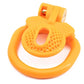 plastic flat short cock ring negative chastity cage device with 4 ring for male
