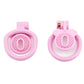 plastic flat short cock ring negative chastity cage device with 4 ring for male