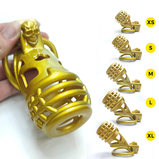 Golden Evil BDSM Chastity Cage