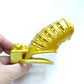 Golden Spiked BDSM Pussy Vaginal Chastity Devices