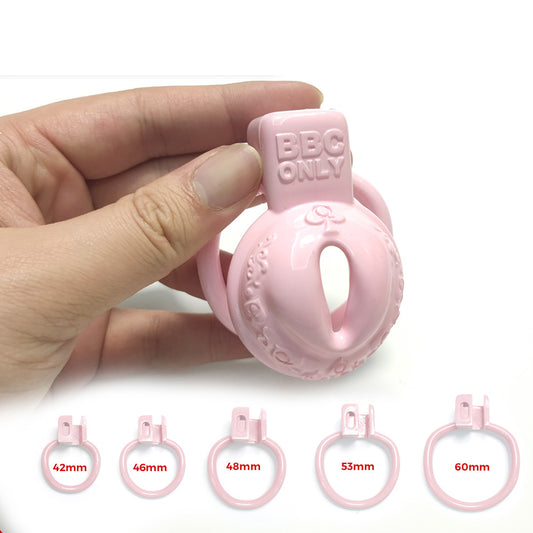 Pink BBC Pussy Vaginal BDSM Chastity Cage