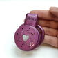 Purple Heart Flat Male Chastity Cage