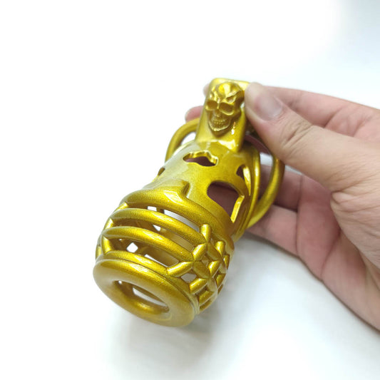 Golden Evil BDSM Chastity Cage