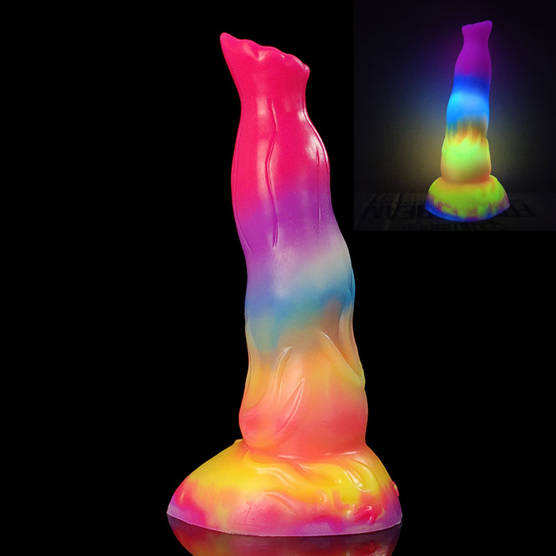 Glowing In Dark Silicone Fake Penis Dildo