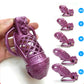 BDSM Shackles Purple Sissy Chastity Cage