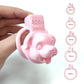 Puppy Pink Chastity Cage Short Cock Cage