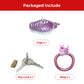 Purple Breathable Chastity Cage New Mamba Y