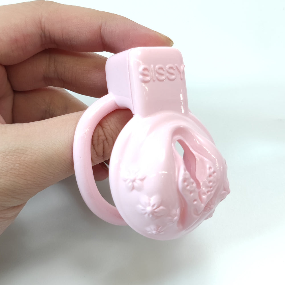 Pink Pussy Vaginal Bondage Small Chastity Cage